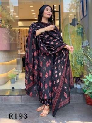 Fancy Neck Anarkali Cotton Kurtis