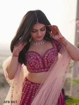 Fancy Pink Dori Embroidery Sequence Lehenga Choli 