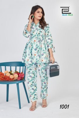 fancy Sleeves pattern Co ord Set 