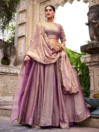 Fandy Lavender Lehenga Choli With Sequins Work