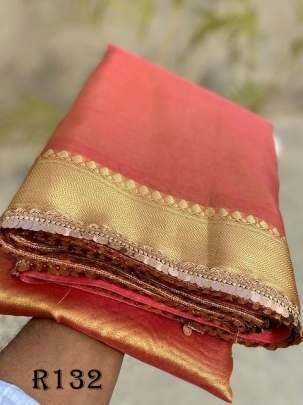 Fanta Party Wear Tissue Silk Saree