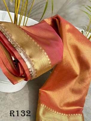 Fanta Party Wear Tissue Silk Saree
