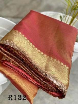 Fanta Party Wear Tissue Silk Saree