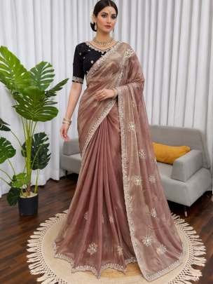 Fendy Silk Full Sequnce Work Saree
