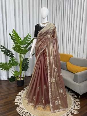Fendy Silk Full Sequnce Work Saree