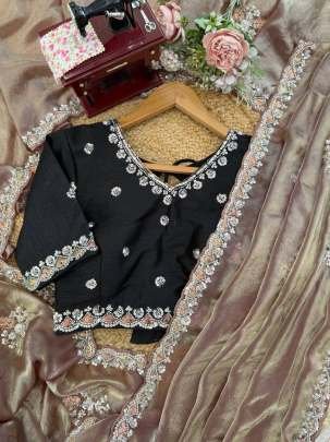 Fendy Silk Full Sequnce Work Saree