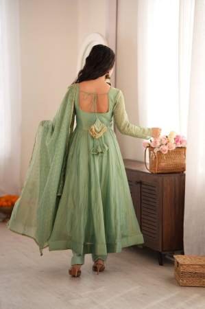 Festival Season Light Aqua Green Colour  Anarkali Suit