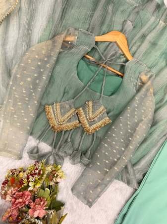 Festival Season Light Aqua Green Colour  Anarkali Suit