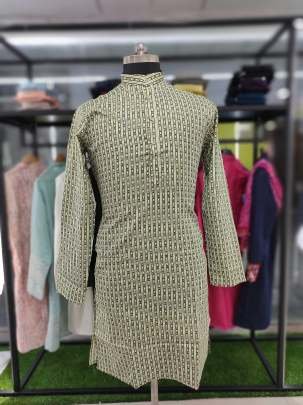 Festival Special Cotton Green Kurta and Pyjama