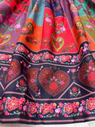 Festival Wear Digital Printed American Silk Lehenga Choli