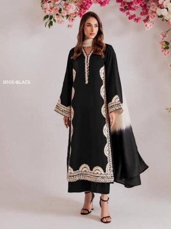 Festive Wear Simple And Elegent Black Pakistani Suit 