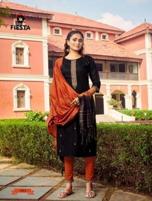 Fiesta Gulbaag Festival Wear Kurtis Pant Dupatta Set