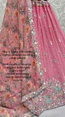 Flamingo Designer Wedding Lehenga Choli With Attractive Look