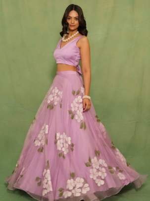 Floral Printed Party Wear Lehenga Choli
