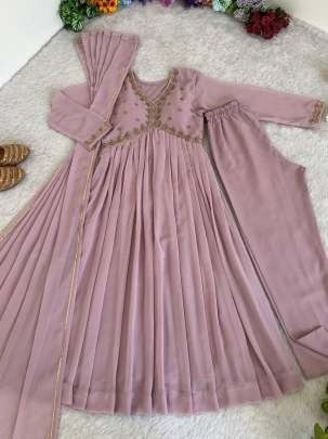 Fox Georgette Baby Pink Gown