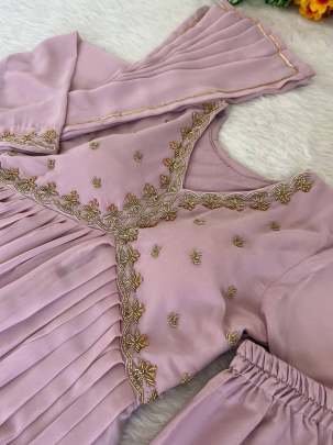 Fox Georgette Baby Pink Gown