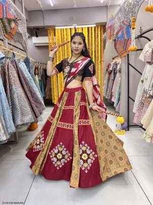 Full Stitched Fancy Printed Rayon Lehenga Choli
