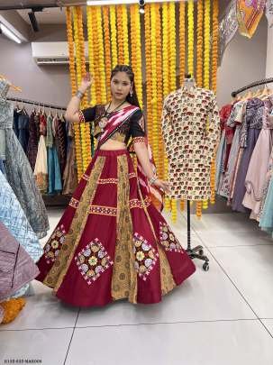 Full Stitched Fancy Printed Rayon Lehenga Choli