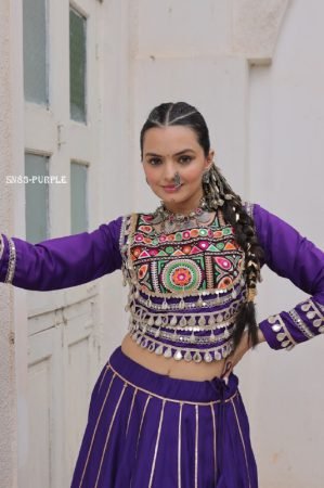 Fully Flair  Purple Lehenga Choli For Navratri