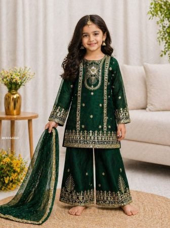 Fully Stich Kids Palazzo Suit Set