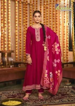Gehna By Karissa Vicsita Silk Full Kali Ghera Kurta Set by Fab Funda
