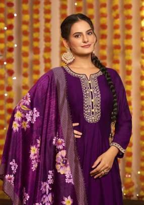 Gehna By Karissa Vicsita Silk Full Kali Ghera Kurta Set by Fab Funda
