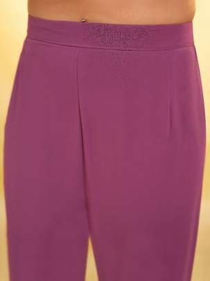 Georgette Onion Pink Colour Sequins Work Sharara Suit