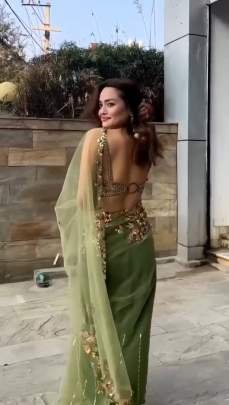 Glamour Designer Soft Butterfly Net Saree With Embroidery Work