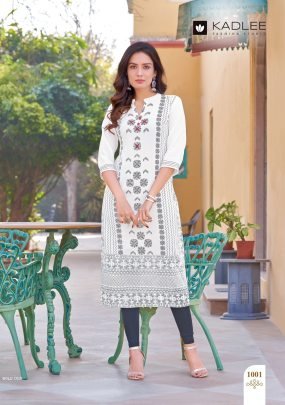 Gold Coin Catalog Present Rayon Screen Print Kurti