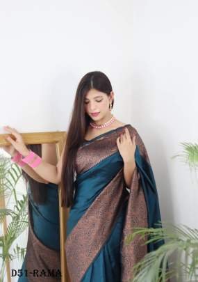Golden Zari Banarasi Silk Saree for Special Occasions