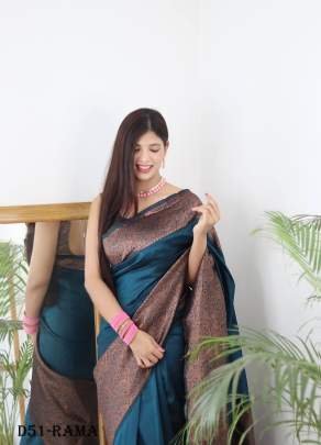 Golden Zari Banarasi Silk Saree for Special Occasions
