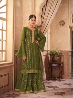 Gramo Navabi Vol 5 132 135 Elegant Kurti Set With Dupatta
