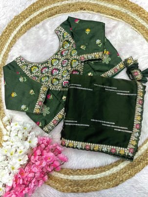 Priesting Green Rich Elegant Saree
