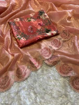 Gulabo By Sabysanchi Handwork Zarkhan Saree