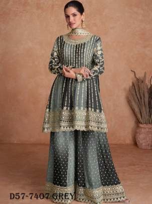 Gulkayra Vaani vol 2 Designer Wedding Wear Grey Salwar Kameez 