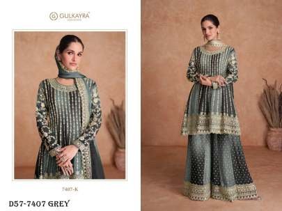 Gulkayra Vaani vol 2 Designer Wedding Wear Grey Salwar Kameez