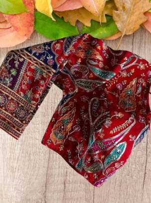 Half Sleeve Ready Made Padded Blouse