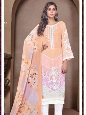 Halima 135 Color Series Latest Designer organza Pakistani Kurti Pant Set