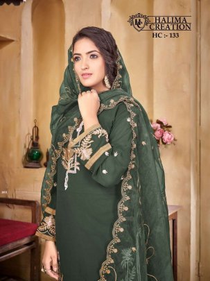 Halima Creation Hc 133 Amazing Fancy Stylish Kurti With Pant And Dupatta