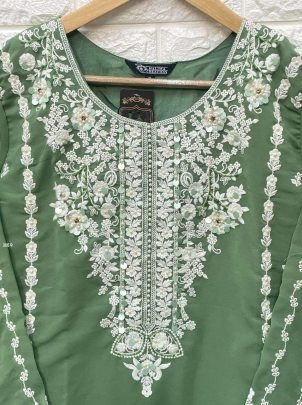 Halima Hc 116  Elegance Faux Georgette Readymade Suit