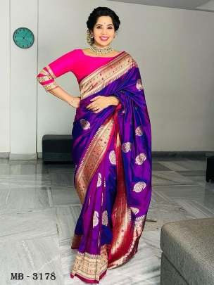 Harshita Soft Kanjivaram Jacquard Silk Saree