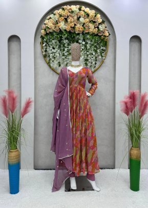 Havy Faux Georgette febric and Digital print  Designer Nayra Cut Suit