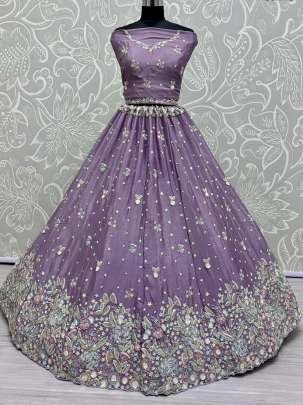 Heather Designer Wedding Lehenga Choli With Attractive Look