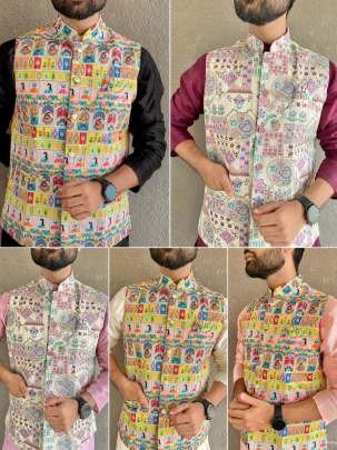 Heavy Banglori Silk Peach Kurta Pyjama And Koti