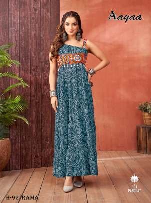 Heavy Georgette Anarkali Rama Suit with Embroidery Work