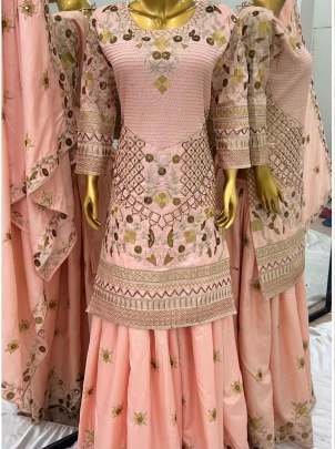 Heavy Jalpari Cotton Cream Colour Palazzo Suit
