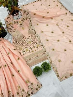 Heavy Jalpari Cotton Cream Colour Palazzo Suit