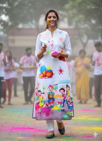 Holi Celebration Kurti for Women