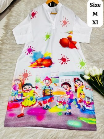 Holi Celebration Kurti for Women
