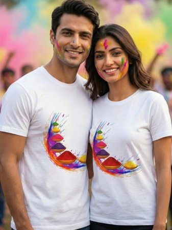 Holi Special Couple T Shirt Collection